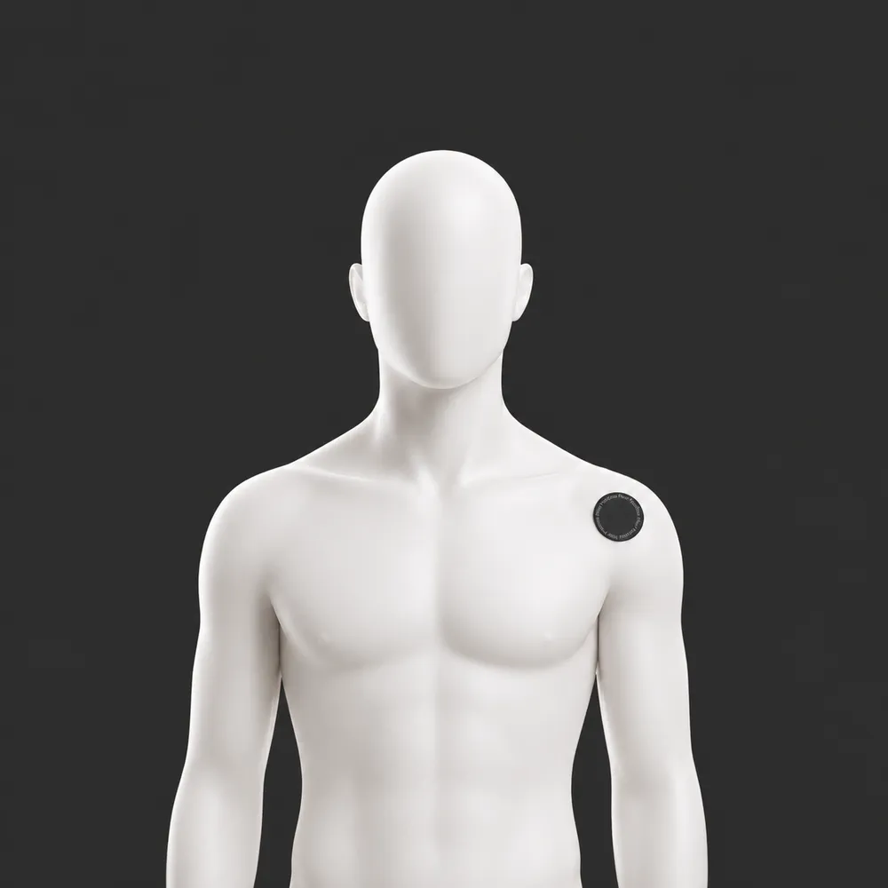 A patch worn on the shoulder
